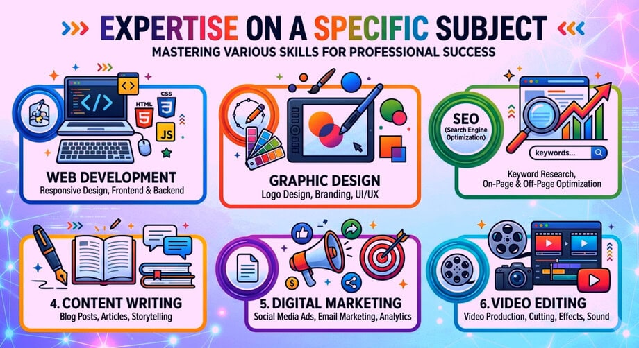 Essential skills needed for freelancing business.